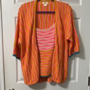 Maeve Multicolor Striped Cardigan